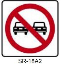 SR-18 PROHIBIDO REBASAR