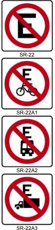 SR-22 PROHIBIDO ESTACIONARSE