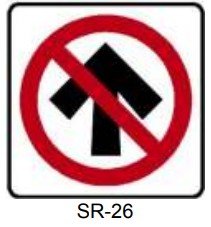 SR-26 PROHIBIDO CIRCULAR DE FRENTE