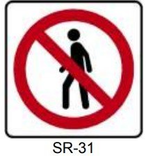 SR-31 PROHIBIDA LA CIRCULACIÓN DE PEATONES