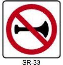 SR-33 PROHIBIDO EL USO DE SEÑALES ACÚSTICAS