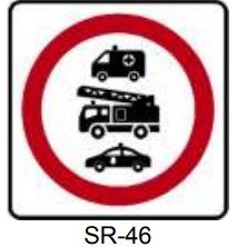 SR-46 SOLO VEHÍCULOS DE EMERGENCIA