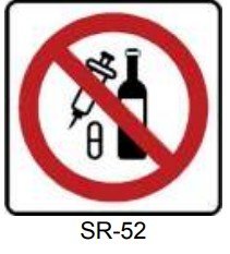 SR-52 PROHIBIDO EL USO DE ESTUPEFACIENTES