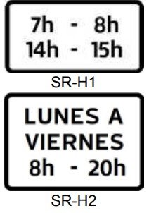 SR-H – HORARIO